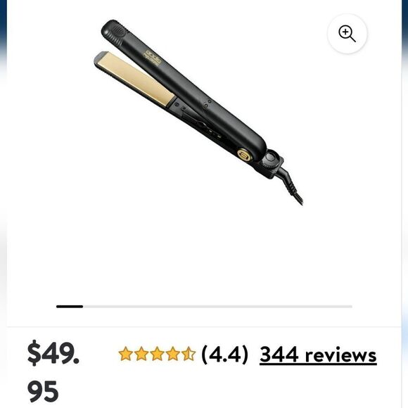 ANDIS 67095 1" ceramic clamp professional hair straightening flat iron pre owned - Picture 2 of 16